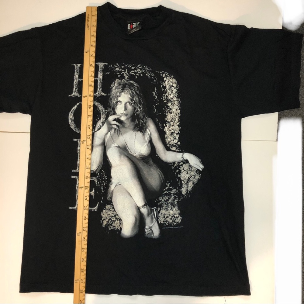 Hole vintage 1999 rare concert t shirt Courtney Love on the front size large - Picture 9 of 16